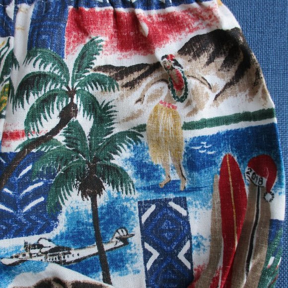 NWOT REYN SPOONER ~ GIRLS INFANT HAWAIIAN SHORTS ~ sz. 6-12 mo. ~ RUFFLE DETAIL - Picture 6 of 7